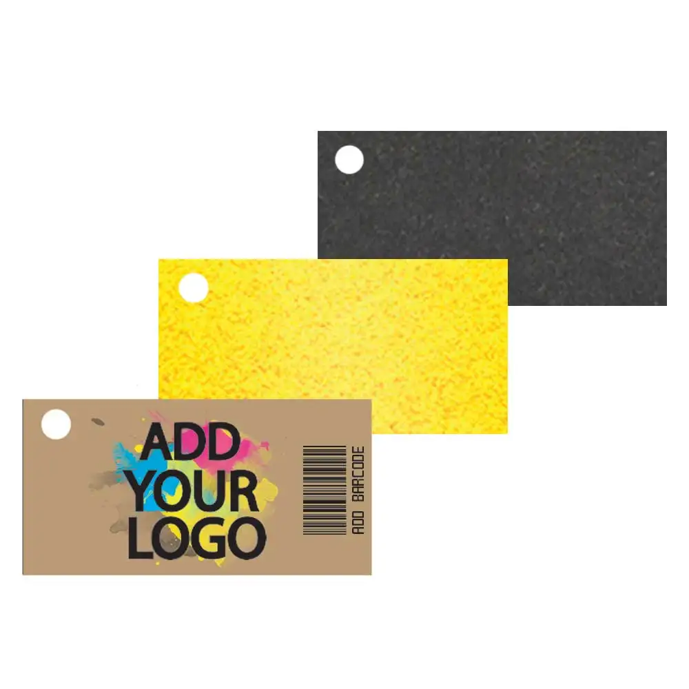 Hang Tags Black Hang Tags Custom Logo Name Red Printing Garment Black Cardboard Hang Tags