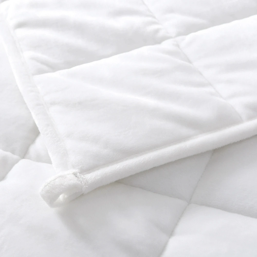 Hot Sell Factory Supply OEM High Quality Glass Beads Double Side  Fleece and Minky  Weight Blanket For Auldt and kids