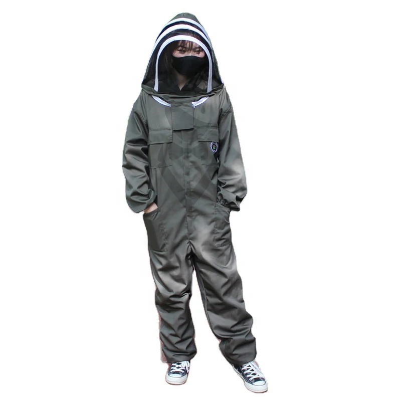 Hot Sale Beekeeping Suit Ventilated Fencing Veil Suit Bee Beekeepers Hooded Full Body Coverall Beekeeping Wears