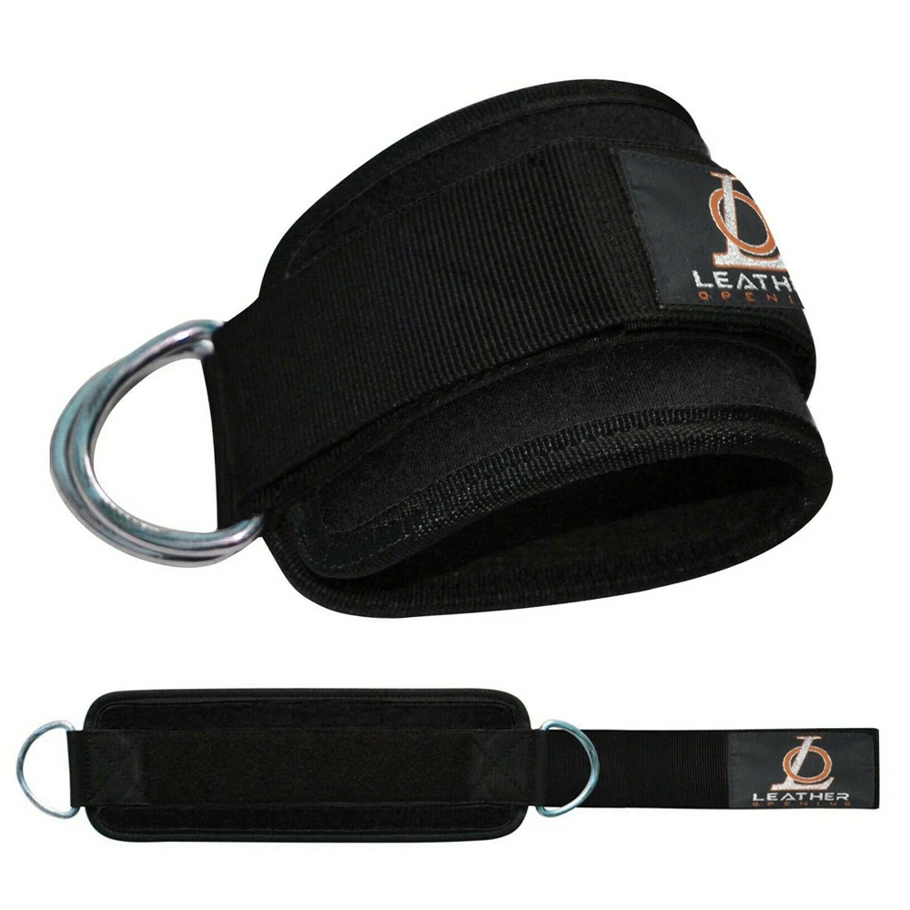 Sport Adjustable Ankle Weights Fitness Ankle Double D-Ring Strap for Weightlifting Leg Gym Workout