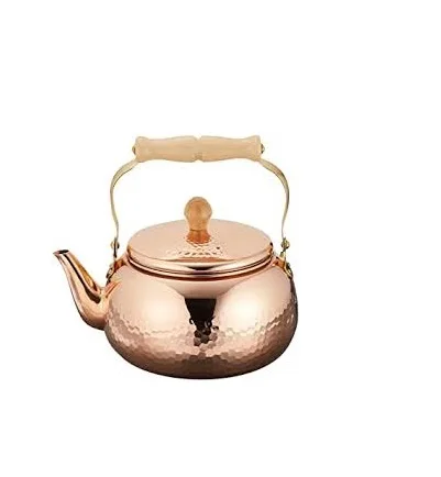 Hot Sale Copper and Brass Coffee and Tea Kettle High Quality Glass Kettle with Single Brown Box Packing Safe