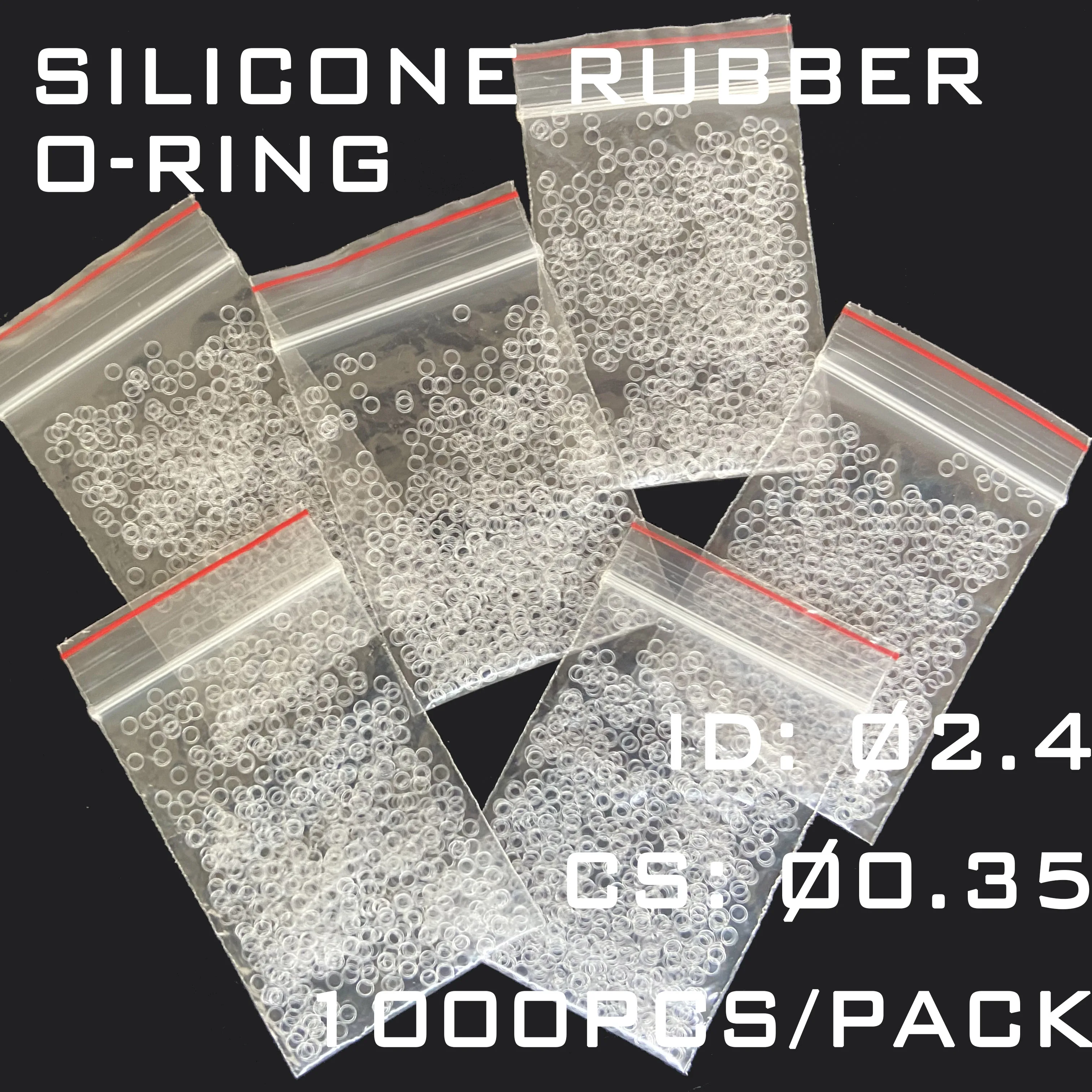 O-ring Seal Ring Rubber Silicone Rubber ID 2.4 CS 0.35