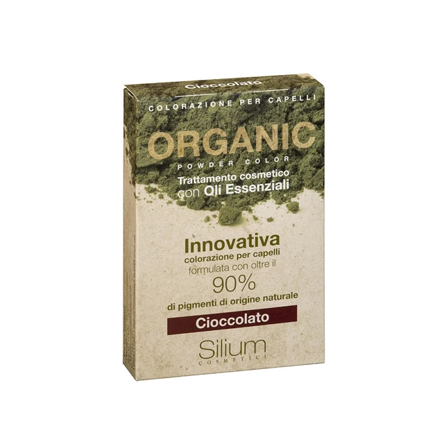 Made in Italy delicate and nourishing chocolate powder direct organic hair color dye kit