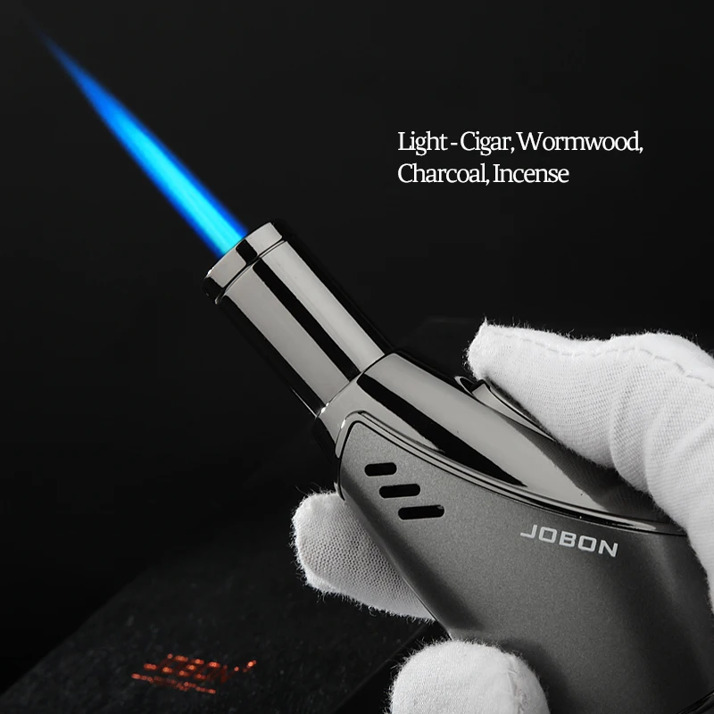 Винтажная Зажигалка JOBON для сигарет многоразовый дымчатый металлический бутановый газовый фонарь с металлическим пламенем и логотипом под заказ