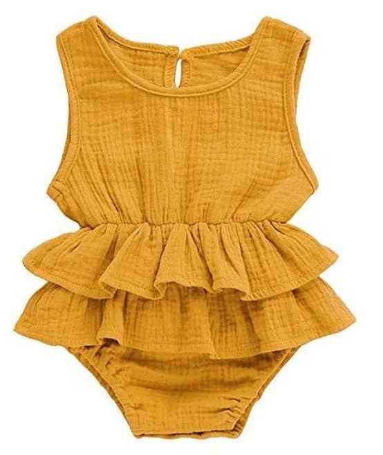 Girl Clothes Sleeveless Romper Tutu Dress 1PC Baby Girl Outfit baby clothes in bulk