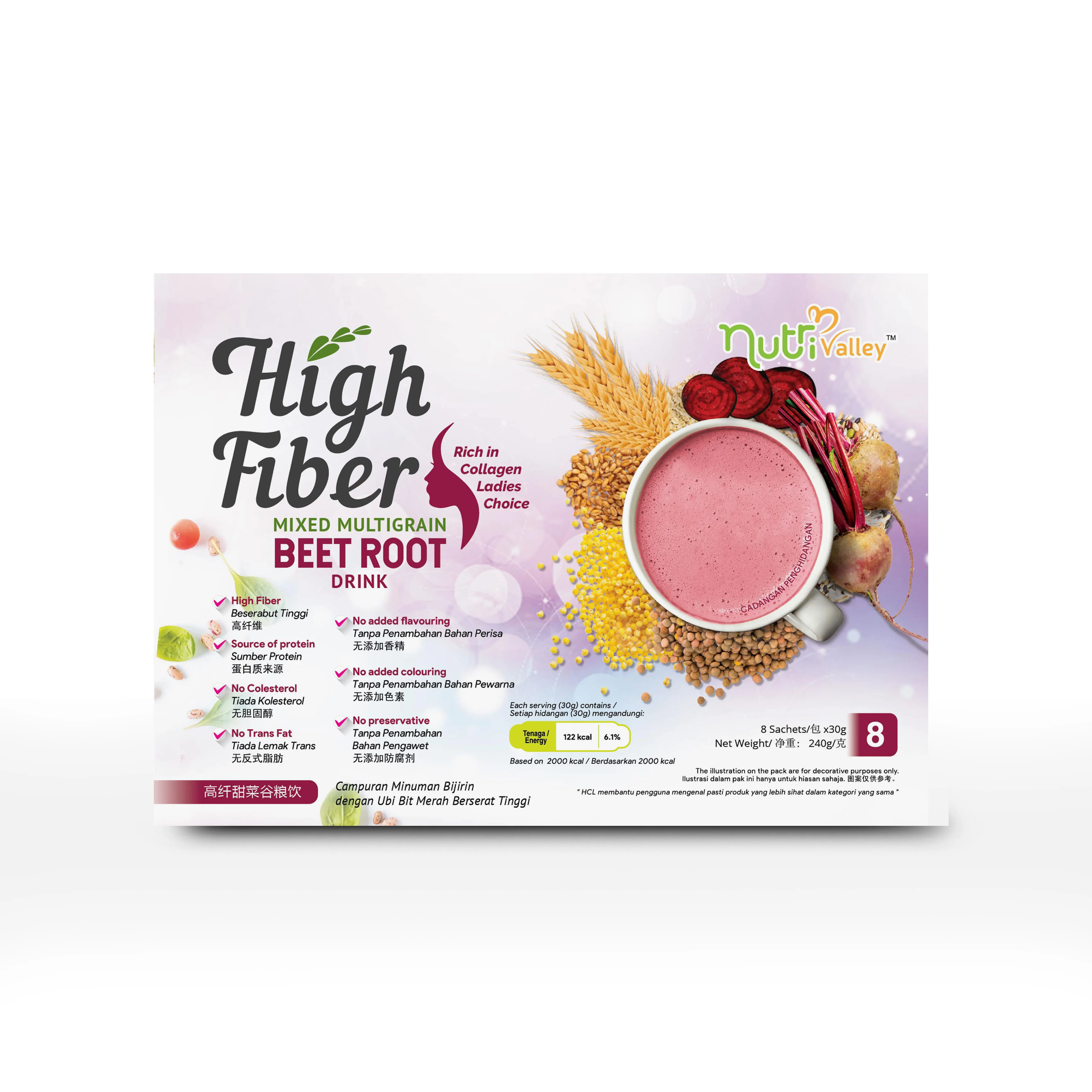 Improve Gut Health Beet Root Slimming Breakfast Grain Collagen From Malaysia