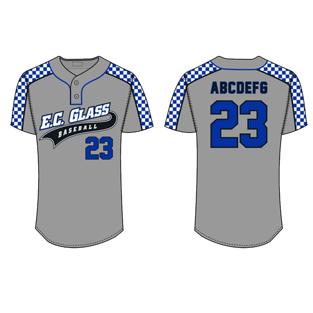 Unisex Custom Logo Baseball Jersey Soft Polyester Sportswear Shirts Printed with Softball Usage Sublimation Blank Jersey
