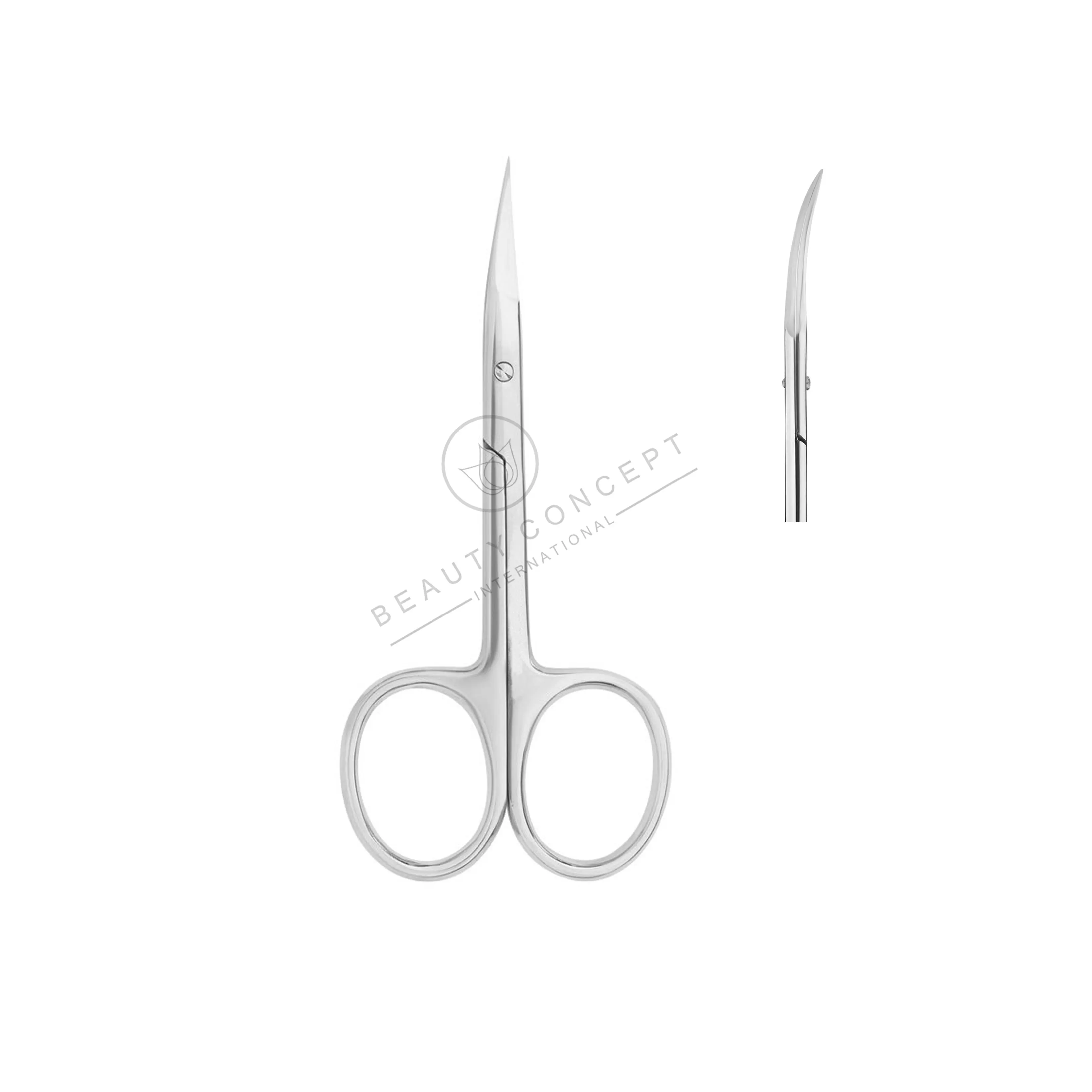 Classic Curve Manicure Scissors Accurate Cut Line with Blunt Blade Tip for Nail Care and Cuticle Cutting Eco-Friendly Beauty