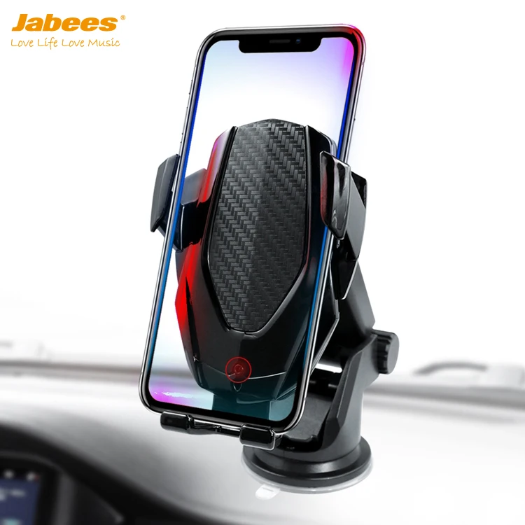 Jabees MCM-948 10 Вт автомобильное крепление Универсальное зарядное устройство для быстрой беспроводной зарядки телефона универсальный 2 в 1 автоматический держатель