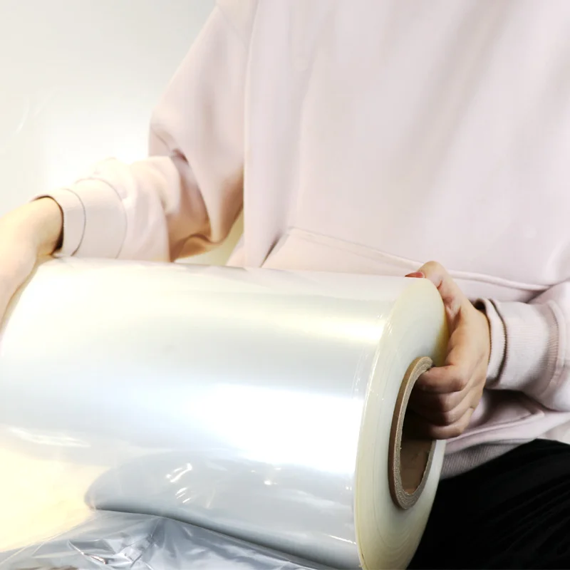 12.5 micron center folded POF Heat Shrink Film Wrap for auto packing machine