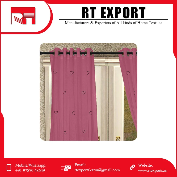 100% Cotton Single Door Curtains Top Quality at Wholesale Price .