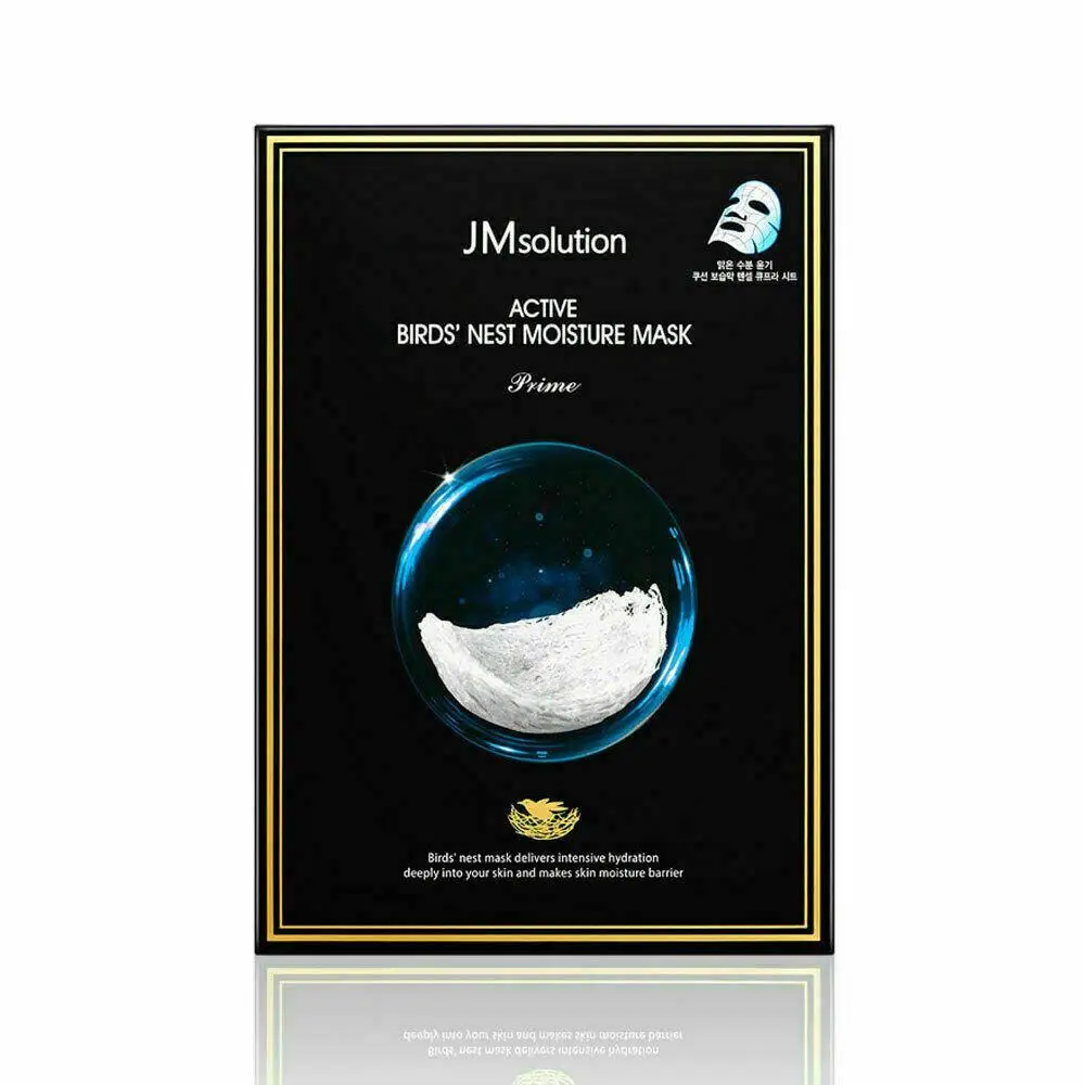 
Solution JM Active Birds Nest Moisture Mask Prime 1Box 10ea Best korean Cosmetics wholesale 