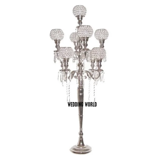  Латунный канделябр серебряного цвета дизайнерский самостоятельный роскошный высшего качества оптовая продажа стильный современный