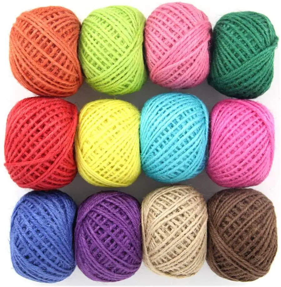 Цветная джутовая пряжа из бангладеш