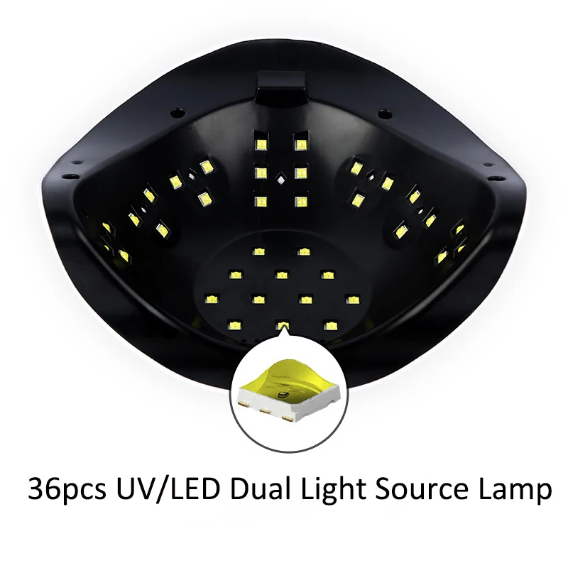 Portable 168w UV Light For Nails Professional 36 Beads Fast Curing Nail Dryer 4 Timers Auto Sensor UV Led Nail Lamp