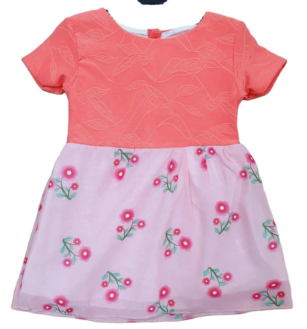 Girls branded frog Girls  denim & jorjet FrockKids fancy frocks Baby girl party frock( Ready stock)
