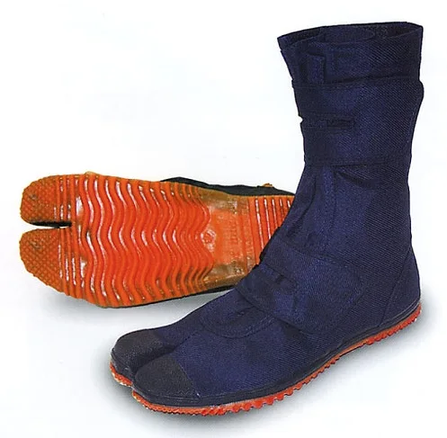 Japanese Traditional Shoes made of cotton fabric and natural rubber, high grip, anti slip