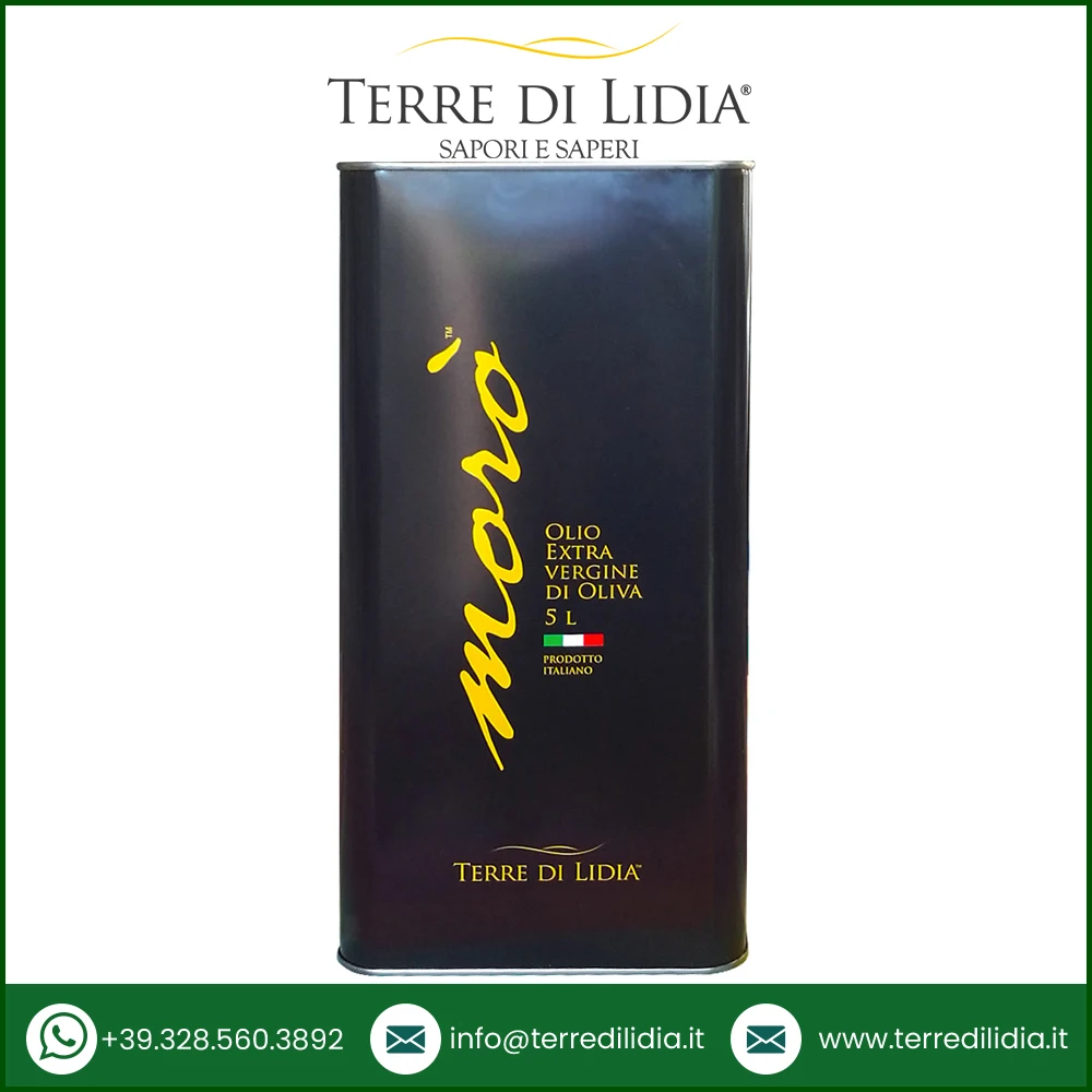 Direct Manufacturer Low MOQ Pure Italian Extra Virgin Olive Oil Latta Moro 5 L