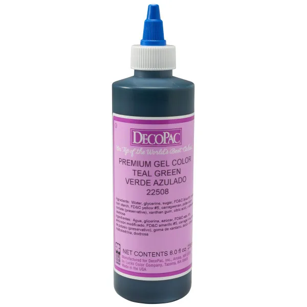
Teal Green Premium Gel Color 8 OZ Food coloring (Airbrush,Other) 