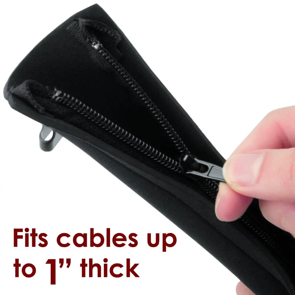 
Custom Neoprene Cable Management Wire Sleeves Cable Organizer Wrap Flexible Cord Cover Wire Hider Reversible 
