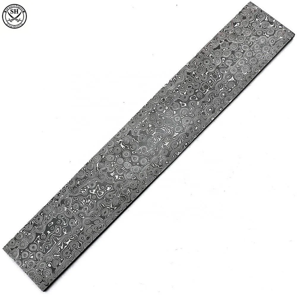 damascus steel blank Bar Damascus material , Damascus billet knife material
