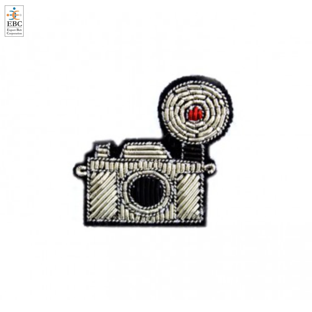 High Heel Silver Bullion Brooch Pin Handmade Bullion Wire in Gold or Silver Brooches Hand Embroidery Motifs Patches