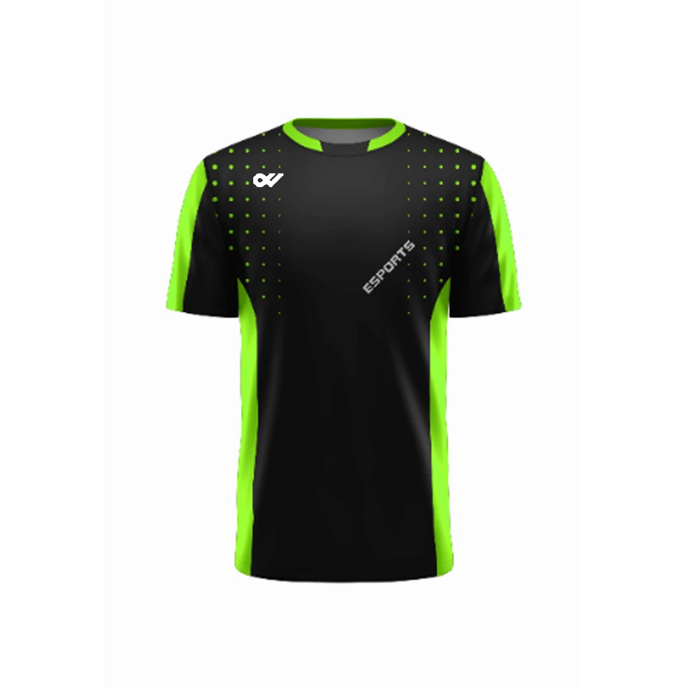 OEM Service Custom Free Design All Over Printed Esports Jersey Quick Dry Breathable Comfortable Gaming T-shirts 2021