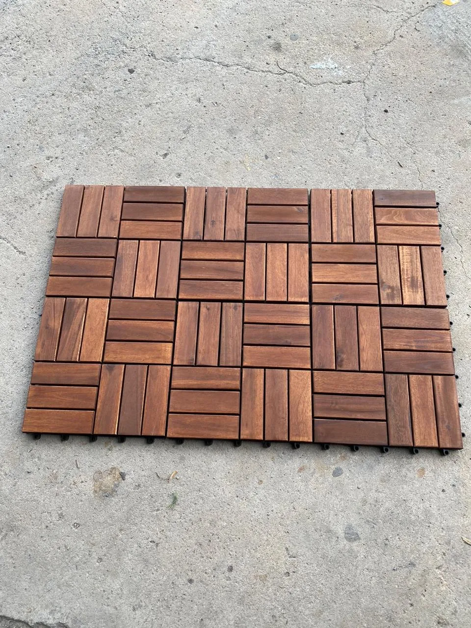 High quality wood floor for balcony garden from Vietnam High durable hardwood flooring outdoor interlocking wood deck tiles