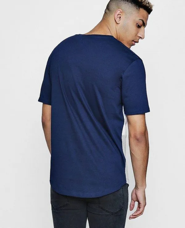  Оптовая продажа Мужская футболка из 100% хлопка с короткими рукавами