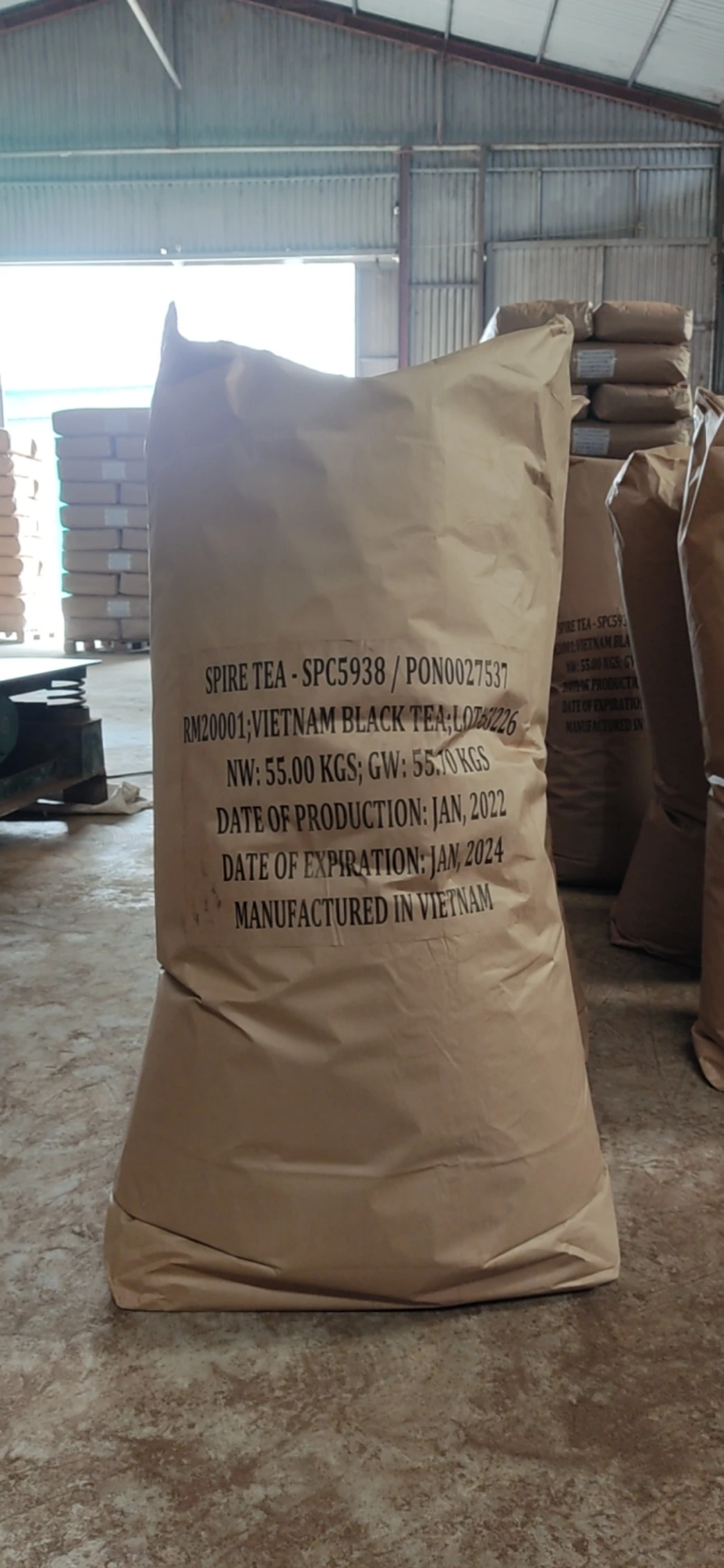 Raw Processing Tea Drinks Style New Age Black Tea Origin From Vietnam