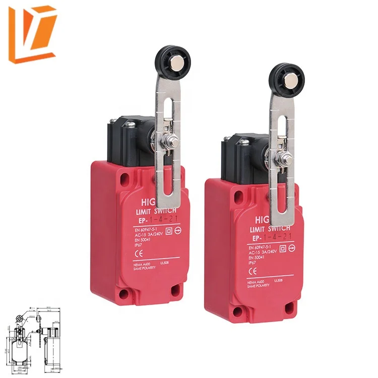 EP-2-3-21 Adjustable roller arm type elevator limit switch