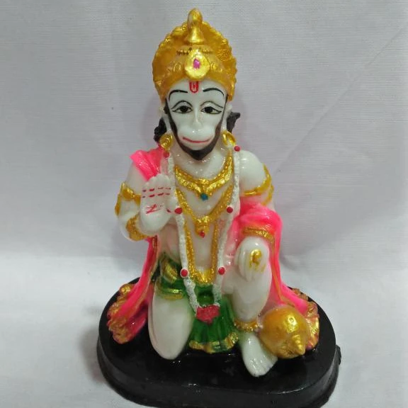 Fibre Lord Hanuman Murti Idol Ganesha Religious Statues Pooja Puja Murti Hindu God