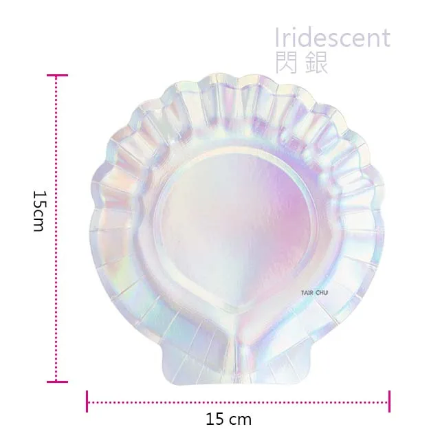 Wholesales Birthday theme Decorations Iridescent Plate Set