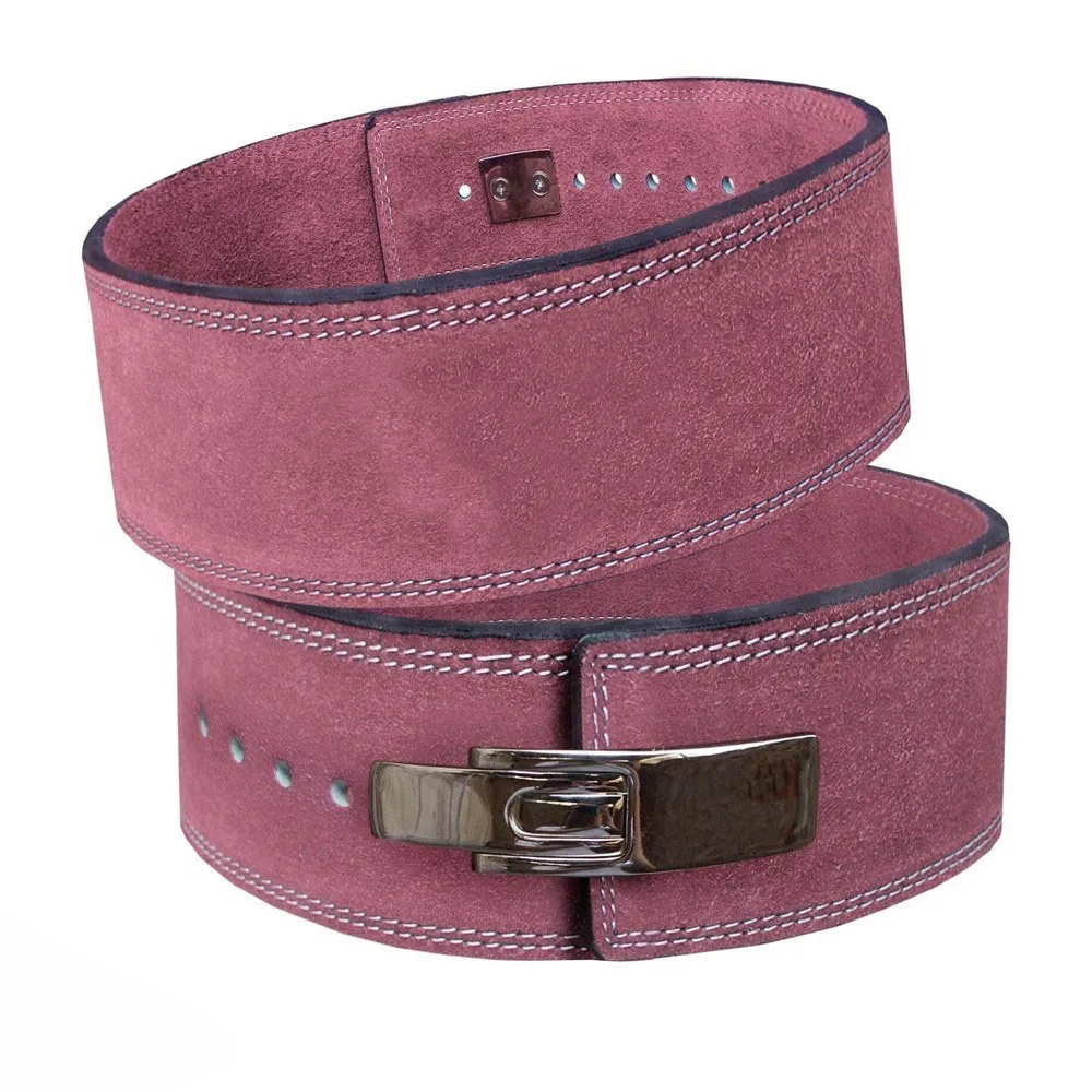 Cow Hide Leather Gym Weight Lifting Lever Powerlifting Belt Fitness Exercise Bodybuilding Dipping Belt