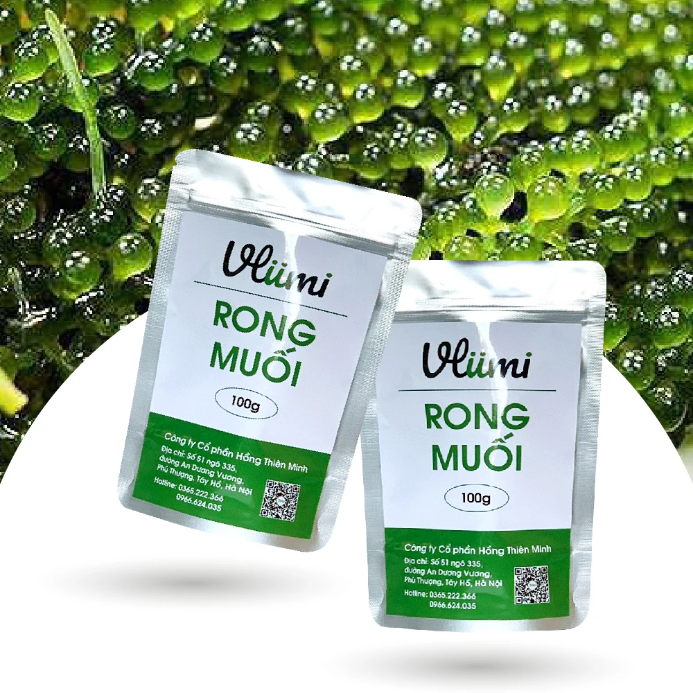 Вьетнам, 100% органический соленый вкус, сушеный морской виноград