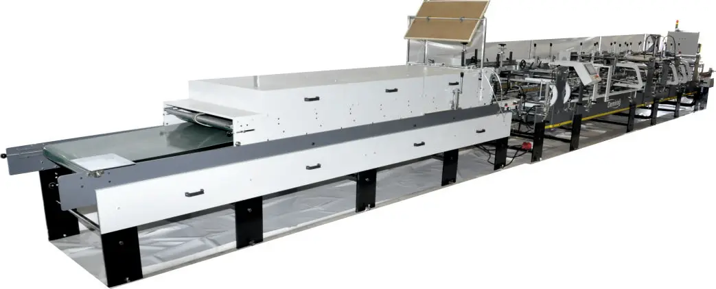 Carton Box Folder Gluer Machine Four Points