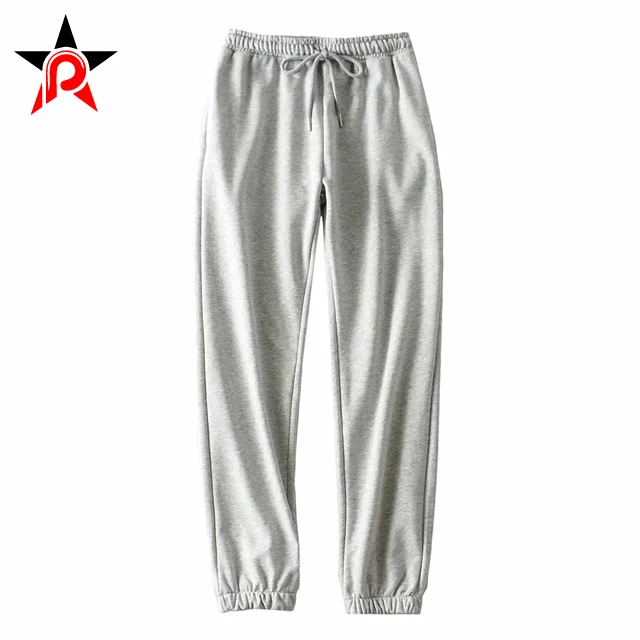 High Quality French Terry Women Casual Elastic Bottom Joggers Pants High Waist Drawstring Pleated Women Sweatpants