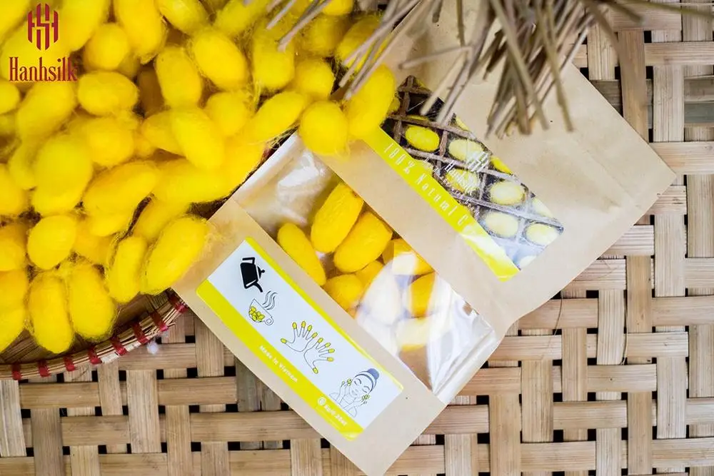 
Hot trending 100% Silk Natural Cocoon for Facial Massage & Scrub From VIetnam 