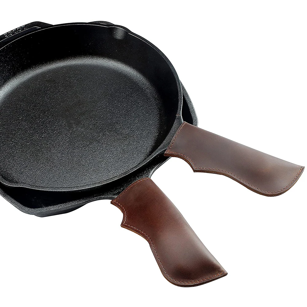 High Quality Leather Handle Covers Skillet Handle Cover Pot Handle Cover