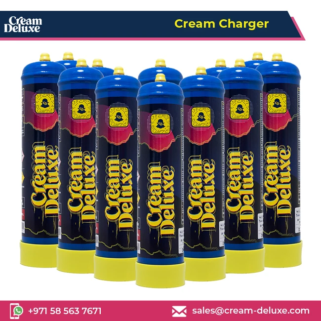 100% Recyclable Stainless Steel Made Cream Deluxe Cream Charger from Trusted Seller