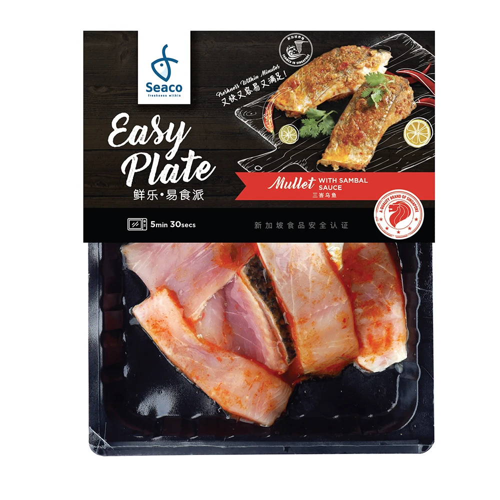 2022 Popular Thick Seaco Mullet Fillet with Marinated In Spicy Sauce (Sambal) Made Through Refined Process