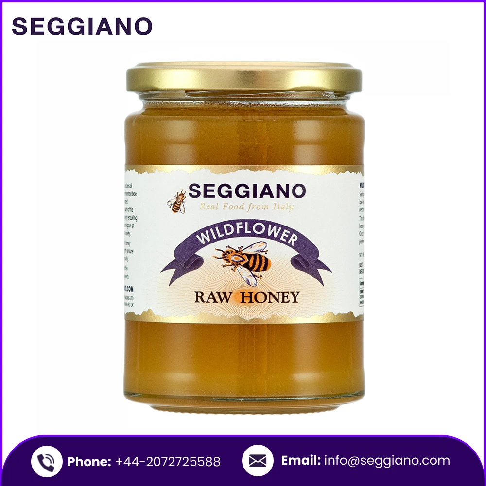 2021 Hot Selling Market Price Pure Honey Seggiano Wildflower Raw Honey 500g