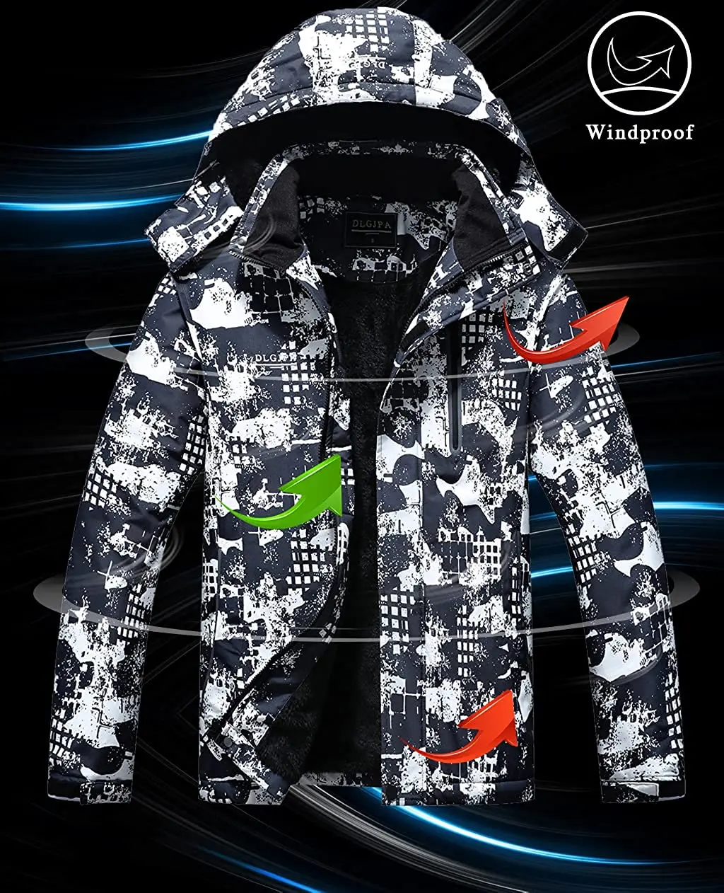 Jacket wind resistance, water-resistance and breathable working outdoor sportswear functional Windbreaker jacket