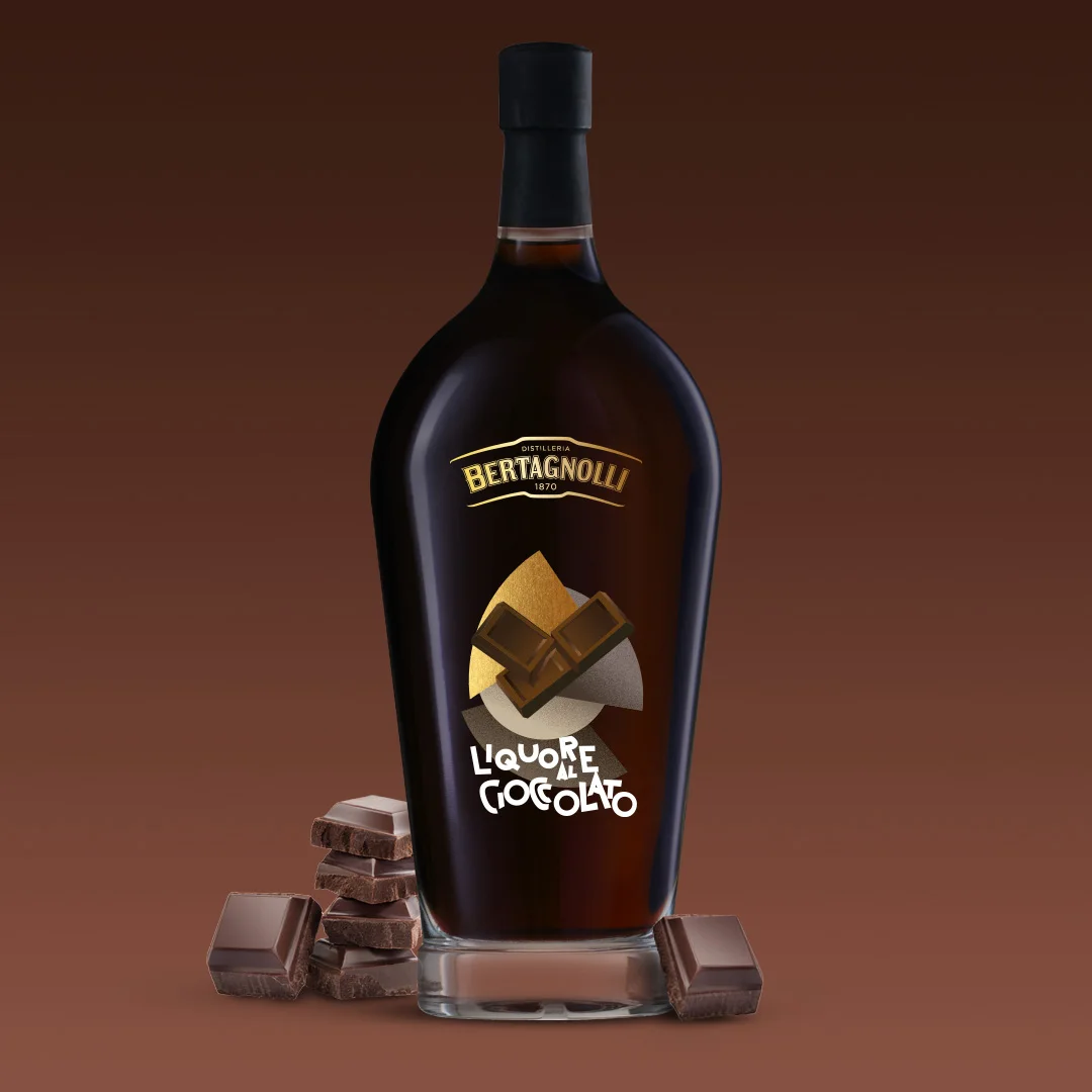 Made in Italy Chocolate Liqueur Cioccolato 700ml Glass Bottle