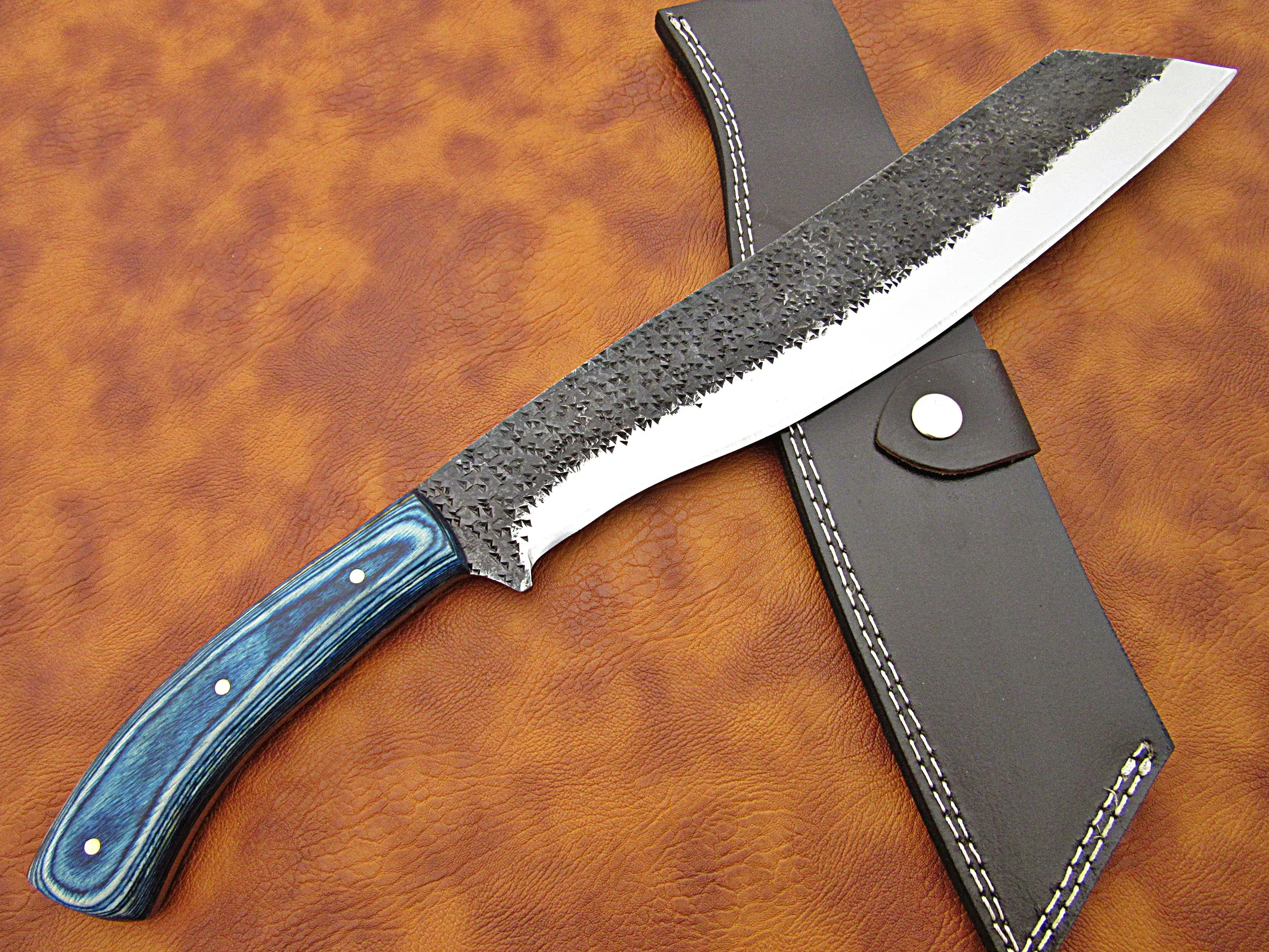 100% Высокое качество стяжная муфта из углеродистой стали мачете/кемпинга выживания на открытом воздухе нож с деревянной ручкой натуральная кожа высокое оболочка SCW-M-0013