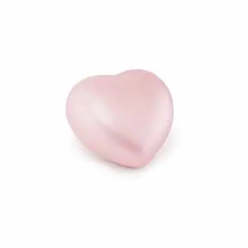 Set Of 2 White Color Heart Crematorium Urns Handmade Funeral Heart Urn for Ashes Hot Selling Heart Adult Urn