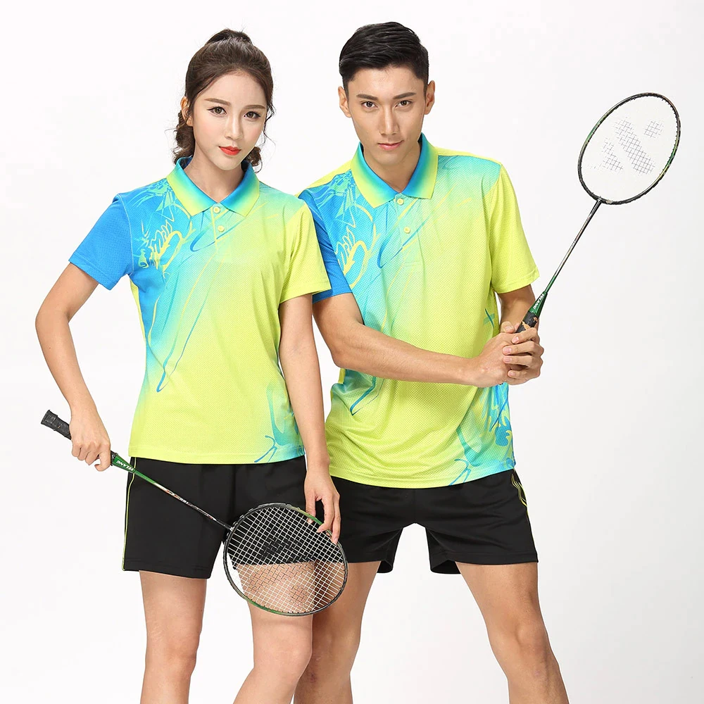 Превосходное качество одежда для настольного тенниса быстросохнущая Мужская рубашка бадминтона и шорты дышащая