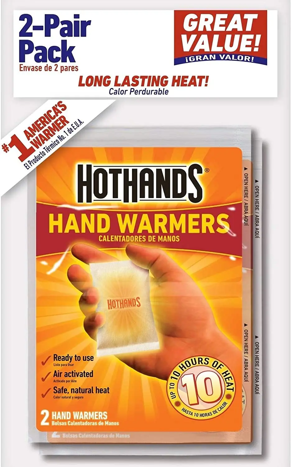 
HotHands disposable hand warmer white air activated self-heating hand warmers pad handheld hot pad 
