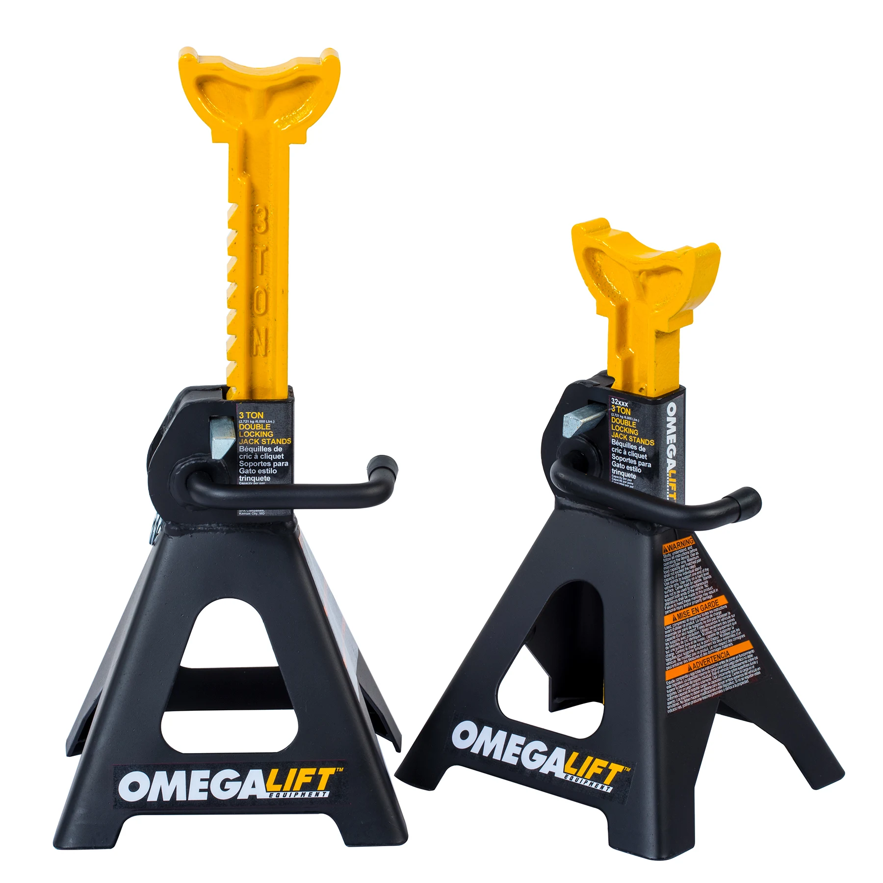 
32038 OMEGA LIFT 3 Ton Dual Locking Jack Stands 