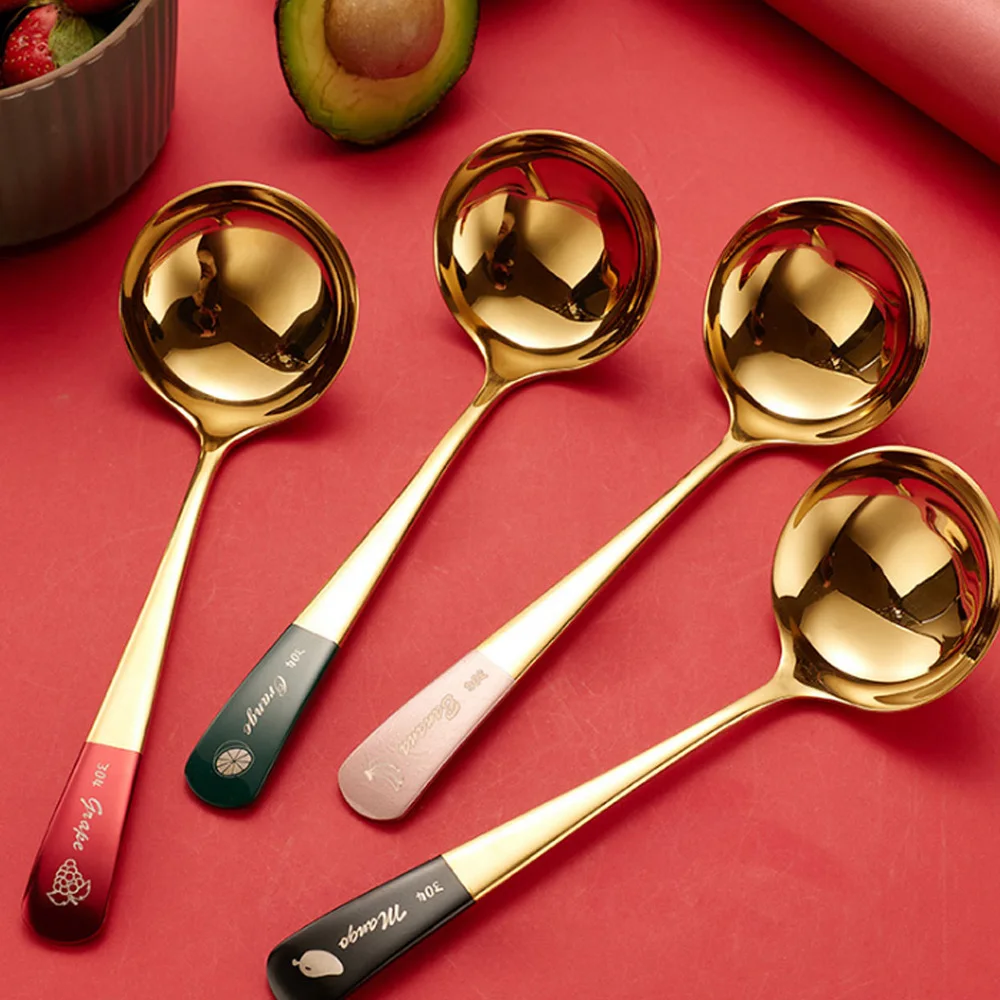 Personalized customizable LOGO pot, spoon and colander set Customizable LOGO suitable for restaurant kitchens